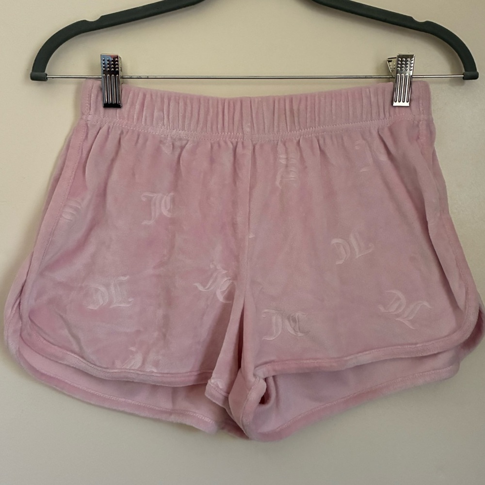 Juicy Couture Light Pink Velour Shorts